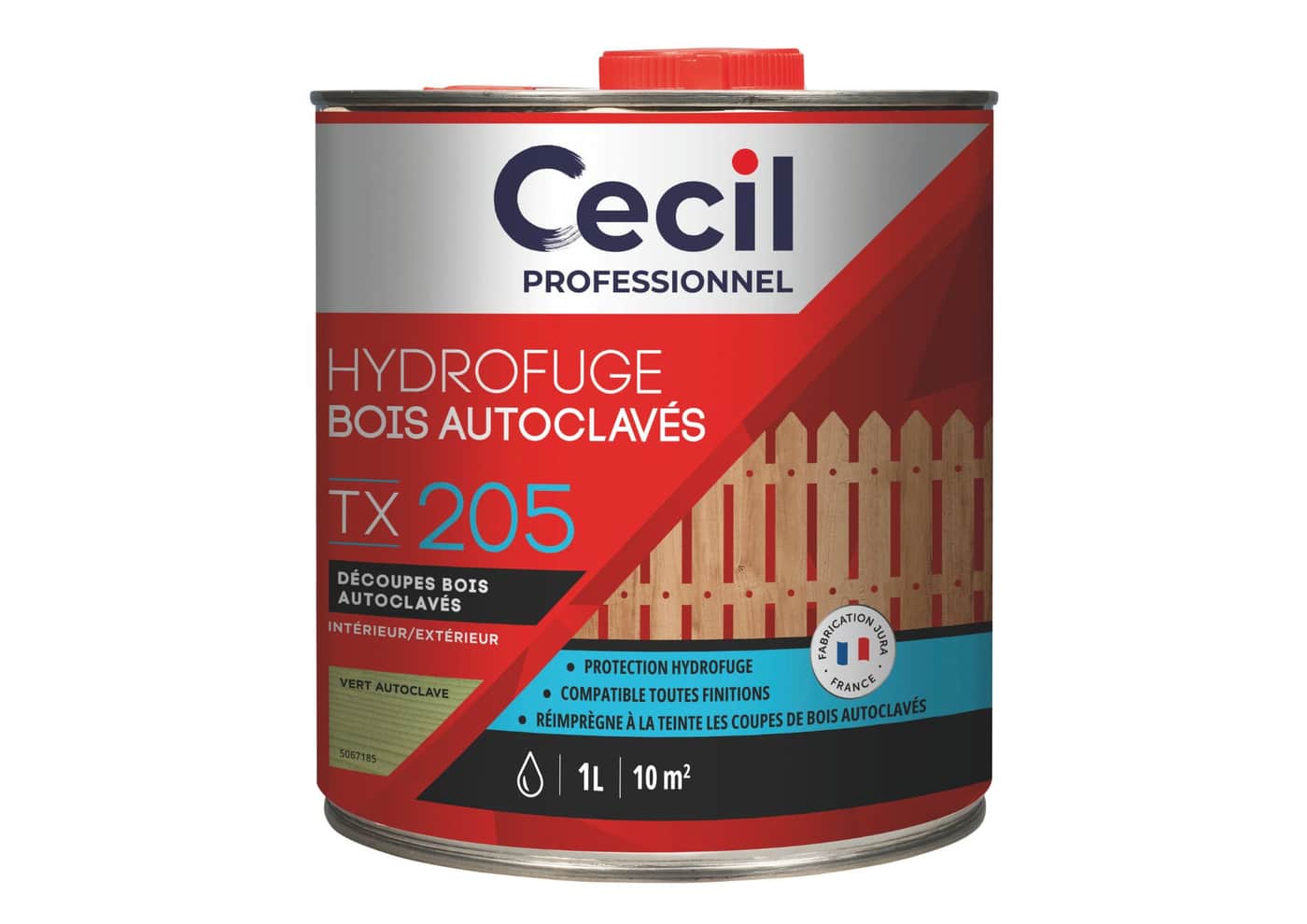 Le traitement pour bois autoclavés Hydrofuge TX 205 de Cecil Professionnel