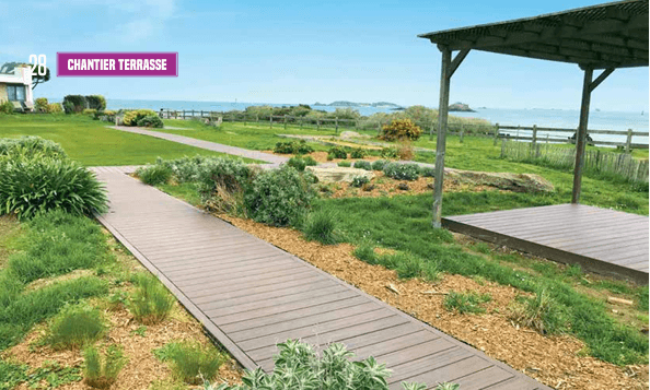 Terrasse avec vue dans la baie de Dinard