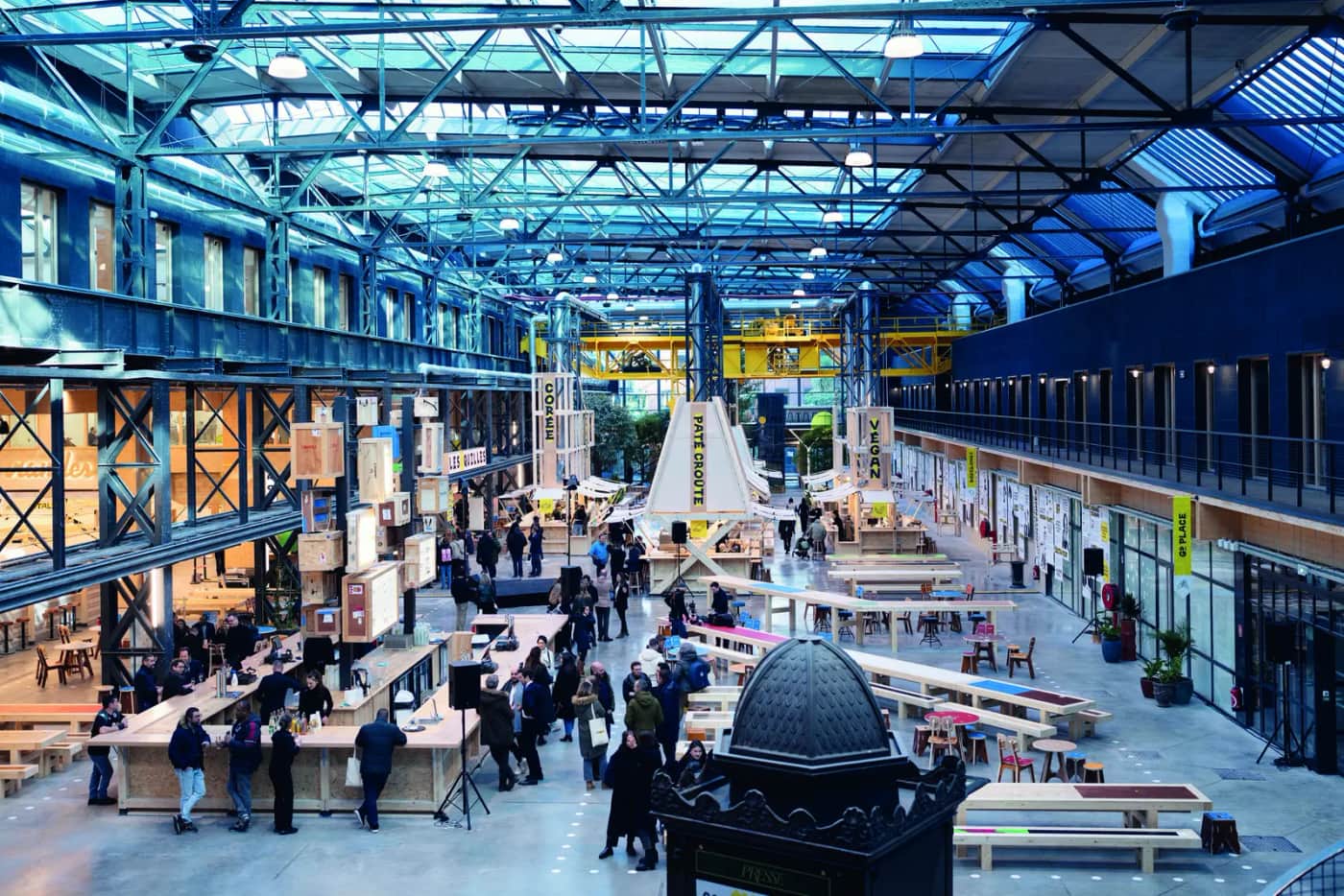 Bois et métal pour la Halle de Saint-Ouen
