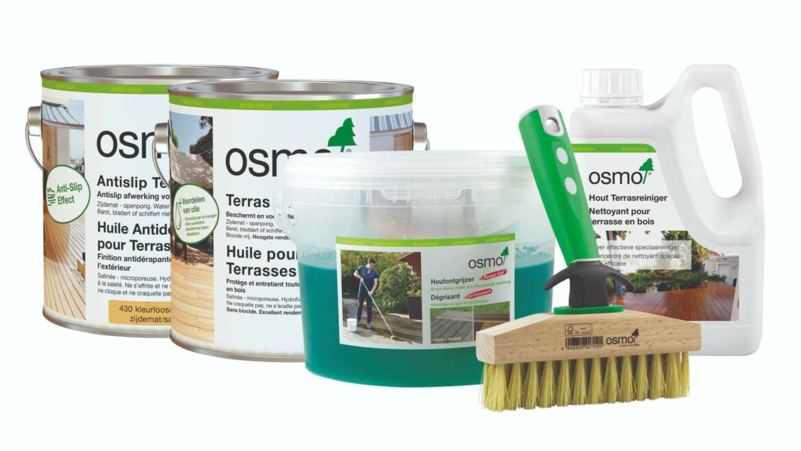 Les solutions de nettoyage des terrasses d’ Osmo